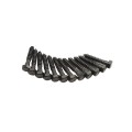 Nationwide 12" Zinc-Plated Ornamental T-Hinge Pair with 1 3/4" Lag Screws (Black) - NW38935Q
