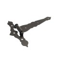 Nationwide 12" Zinc-Plated Ornamental T-Hinge Pair with 1 3/4" Lag Screws (Black) - NW38935Q