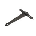 Nationwide 12" Zinc-Plated Ornamental T-Hinge Pair with 1 3/4" Lag Screws (Black) - NW38935Q