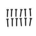 Nationwide 8" Ornamental Double Strap Hinge with 1 3/4" Lag Screws (Black) - NW38936Q 
