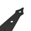 Nationwide 8" Ornamental Double Strap Hinge with 1 3/4" Lag Screws (Black) - NW38936Q 