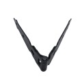 Nationwide 8" Ornamental Double Strap Hinge with 1 3/4" Lag Screws (Black) - NW38936Q 