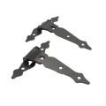 Nationwide 8" Unassembled Zinc-Plated T-Hinge Pair (Black) - NW38937AQ