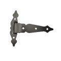 Nationwide 8" Unassembled Zinc-Plated T-Hinge Pair (Black) - NW38937AQ