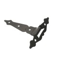 Nationwide 8" Unassembled Zinc-Plated T-Hinge Pair (Black) - NW38937AQ