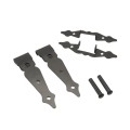 Nationwide 8" Unassembled Zinc-Plated T-Hinge Pair (Black) - NW38937AQ