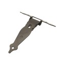 Nationwide 8" Zinc-Plated Ornamental T-Hinge Pair with Fixed Pin (Black) - NW38937FQ