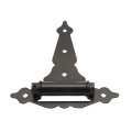 Nationwide 8" Ornamental Heavy Duty Self-Closing T-Hinge Pair (Black) - NW38937HDQ