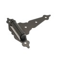 Nationwide 8" Ornamental Heavy Duty Self-Closing T-Hinge Pair (Black) - NW38937HDQ
