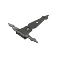 Nationwide 8" Zinc-Plated Ornamental T-Hinge Pair with 3" Mounting Hardware (Black) - NW38937MDQ