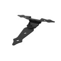 Nationwide 8" Zinc-Plated Ornamental T-Hinge with 1 3/4" Lag Screws (Black) - NW38937Q