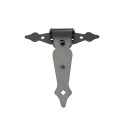 Nationwide 8" Zinc-Plated Ornamental T-Hinge with 1 3/4" Lag Screws (Black) - NW38937Q