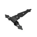 Nationwide 8" Zinc-Plated Ornamental T-Hinge with 1 3/4" Lag Screws (Black) - NW38937Q