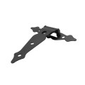 Nationwide 8" Zinc-Plated Ornamental T-Hinge with 1 3/4" Lag Screws (Black) - NW38937Q