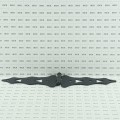 Nationwide 8" Traditional Double Strap Hinge Pair with 1 3/4" Lag Screws (Black) - NW38940Q