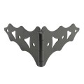 Nationwide 8" Traditional Double Strap Hinge Pair with 1 3/4" Lag Screws (Black) - NW38940Q