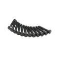 Nationwide 8" Traditional Double Strap Hinge Pair with 1 3/4" Lag Screws (Black) - NW38940Q