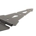 Nationwide 10" Contemporary Double Strap Hinge Pair with 1 3/4" Lag Screws (Black) - NW38942Q