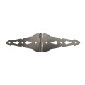 Nationwide 10" Contemporary Double Strap Hinge Pair with 1 3/4" Lag Screws (Black) - NW38942Q