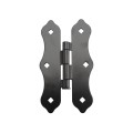 Nationwide 8" Traditional Butterfly Hinge Pair with 1 3/4" Lag Screws (Black) - NW38943T