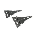 Nationwide 8" Contemporary T-Hinge Pair with 3" Thru Bolt & Lag Screws (Black) - NW38945MDQ
