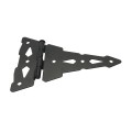 Nationwide 8" Contemporary T-Hinge Pair with 3" Thru Bolt & Lag Screws (Black) - NW38945MDQ