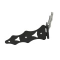 Nationwide 10" Traditional Zinc Plated Steel Double Strap Hinge Pair (Black) - NW38946Q