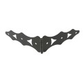 Nationwide 10" Traditional Zinc Plated Steel Double Strap Hinge Pair (Black) - NW38946Q