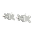 Nationwide 3.5" x 3.25" Standard-to-Standard Hinge Pair with Stainless Steel Self-Drilling Screws (White) - NW38950NSSWD