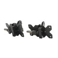 Nationwide Adjustable Heavy-Duty Stainless Steel Non-Self-Closing Hinge Pair with Stainless Steel Screws (Black) - NW38954-SSB