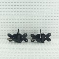 Nationwide Adjustable Heavy-Duty Stainless Steel Non-Self-Closing Hinge Pair with Stainless Steel Screws (Black) - NW38954-SSB