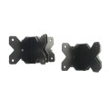 Nationwide Adjustable Heavy-Duty Stainless Steel Non-Self-Closing Hinge Pair with Stainless Steel Screws (Black) - NW38954-SSB