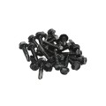 Nationwide Adjustable Heavy-Duty Stainless Steel Non-Self-Closing Hinge Pair with Stainless Steel Screws (Black) - NW38954-SSB