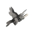 Nationwide Adjustable Heavy-Duty Stainless Steel Non-Self-Closing Hinge Pair with Stainless Steel Self-Drilling Screws (Black) - NW38954-SSBD