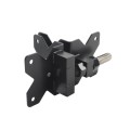 Nationwide Adjustable Heavy-Duty Stainless Steel Non-Self-Closing Hinge Pair with Stainless Steel Self-Drilling Screws (Black) - NW38954-SSBD