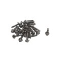 Nationwide Adjustable Heavy-Duty Stainless Steel Non-Self-Closing Hinge Pair with Stainless Steel Self-Drilling Screws (Black) - NW38954-SSBD