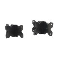 Nationwide Adjustable Heavy-Duty Stainless Steel Non-Self-Closing Hinge Pair with Stainless Steel Self-Drilling Screws (Black) - NW38954-SSBD