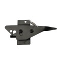 Nationwide Gate Latch Stainless Steel w/ Extended Thumb Latch & Spring - Black - NW6068AL-SSB