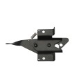 Nationwide Gate Latch Stainless Steel w/ Extended Thumb Latch & Spring - Black - NW6068AL-SSB