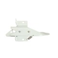 Nationwide Two-Side Activated Narrow Strike Flange Latch with Long Thumb Latch & Return Spring (White) - NW6068AL-SSW