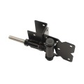 Nationwide Horizontally Adjustable Wrap-Around Gate Hinge Pair for 1-1/2" Gate Frames (Black) - NW6082ASCP-SSB
