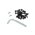 Nationwide Horizontally Adjustable Wrap-Around Gate Hinge Pair for 1-1/2" Gate Frames (Black) - NW6082ASCP-SSB