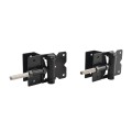 Nationwide Horizontally Adjustable Wrap-Around Gate Hinge Pair for 1-1/2" Gate Frames (Black) - NW6082ASCP-SSB
