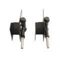 Nationwide Horizontally Adjustable Wrap-Around Gate Hinge Pair for 1-1/2" Gate Frames (Black) - NW6082ASCP-SSB