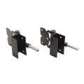 Nationwide Horizontally Adjustable Wrap-Around Gate Hinge Pair for 1-1/2" Gate Frames (Black) - NW6082ASCP-SSB