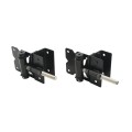 Nationwide Horizontally Adjustable Wrap-Around Gate Hinge Pair for 2" Gate Frames (Black) - NW6082BSCP-SSB