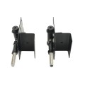 Nationwide Horizontally Adjustable Wrap-Around Gate Hinge Pair for 2" Gate Frames (Black) - NW6082BSCP-SSB