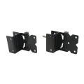 Nationwide Horizontally Adjustable Wrap-Around Gate Hinge Pair for 2" Gate Frames (Black) - NW6082BSCP-SSB