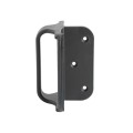 Nationwide 4 1/2" Screw-On Gate Handle with Rubber Shock Absorbing Backing For Gates (Nylon) Black (Default)