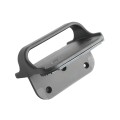 Nationwide 4 1/2" Screw-On Gate Handle with Rubber Shock Absorbing Backing For Gates (Nylon) Black (Default)